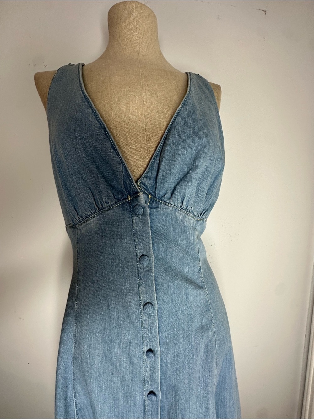 Reformation Light Blue Denim Midi Dress - Picture 7 of 12